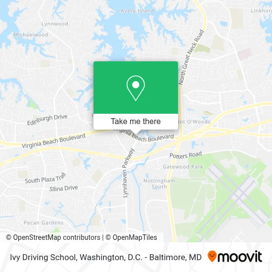 Ivy Driving School map