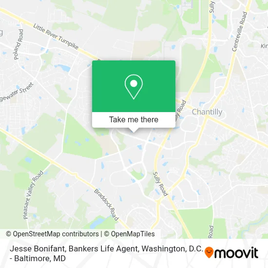 Jesse Bonifant, Bankers Life Agent map