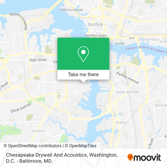 Chesapeake Drywall And Acoustics map