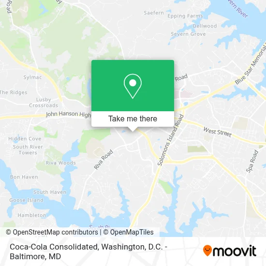Coca-Cola Consolidated map
