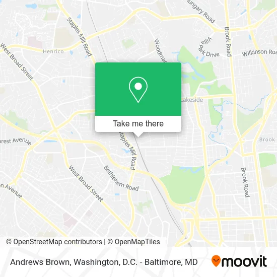 Andrews Brown map