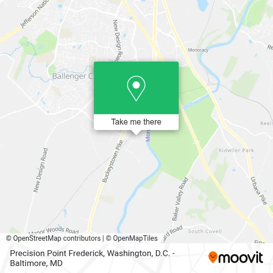 Precision Point Frederick map