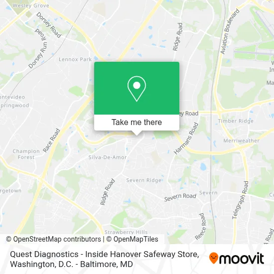 Quest Diagnostics - Inside Hanover Safeway Store map
