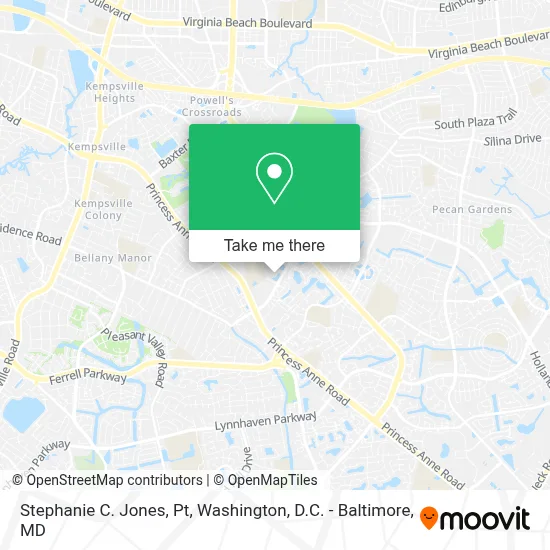 Stephanie C. Jones, Pt map