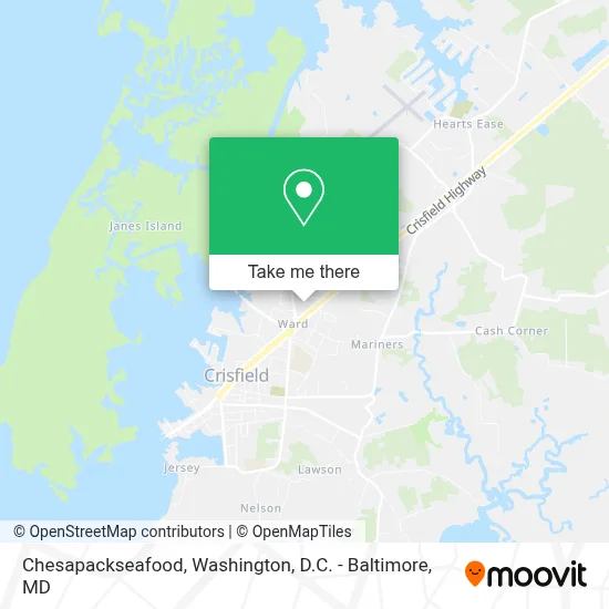 Chesapackseafood map