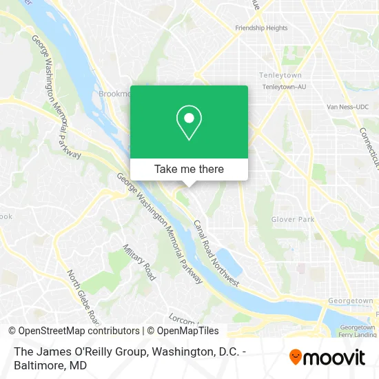 The James O'Reilly Group map