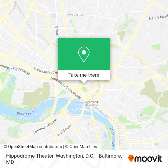 Hippodrome Theater map