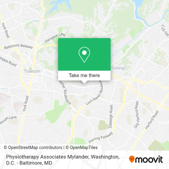 Physiotherapy Associates Mylander map