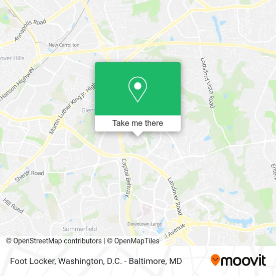 Foot Locker map