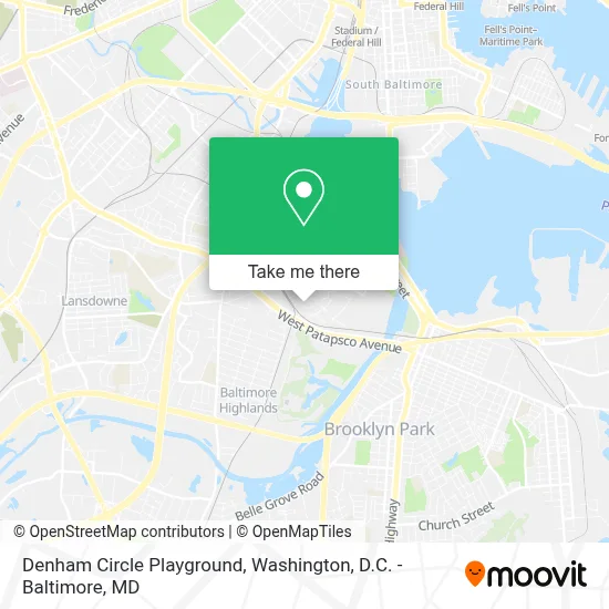 Denham Circle Playground map