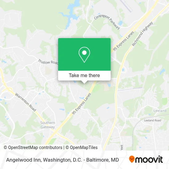 Angelwood Inn map