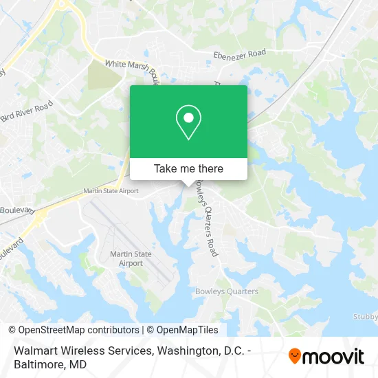 Walmart Wireless Services map