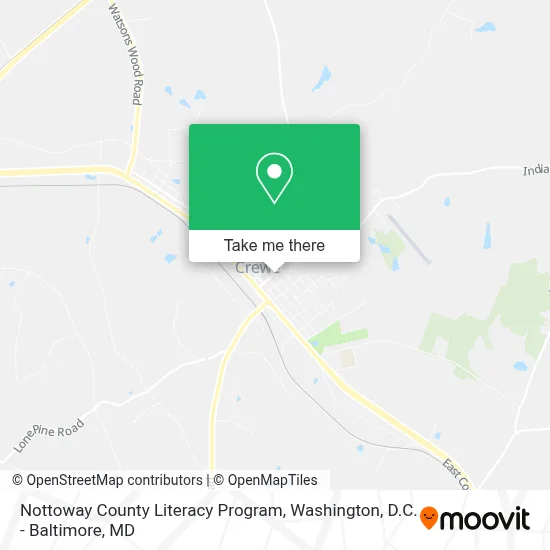 Nottoway County Literacy Program map