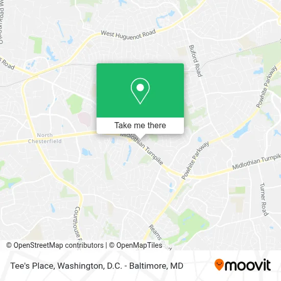 Tee's Place map