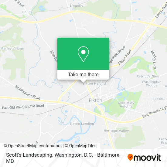 Scott's Landscaping map