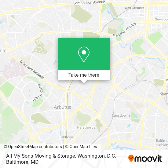 All My Sons Moving & Storage map