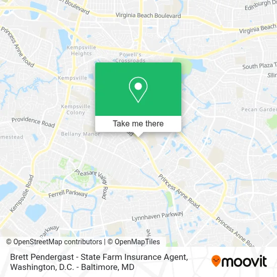 Brett Pendergast - State Farm Insurance Agent map