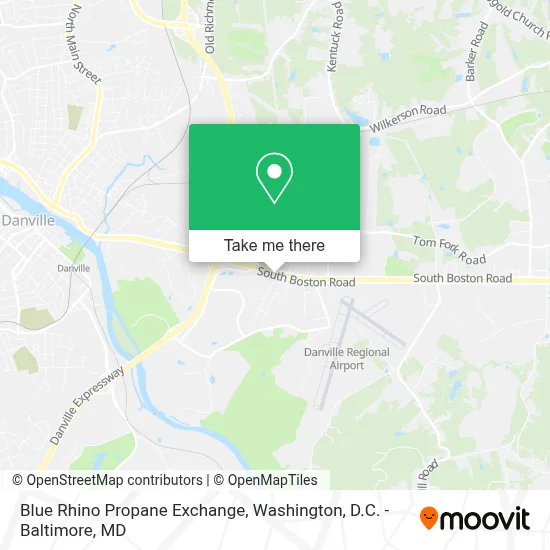 Blue Rhino Propane Exchange map