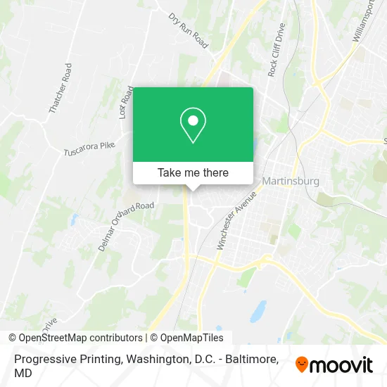 Progressive Printing map