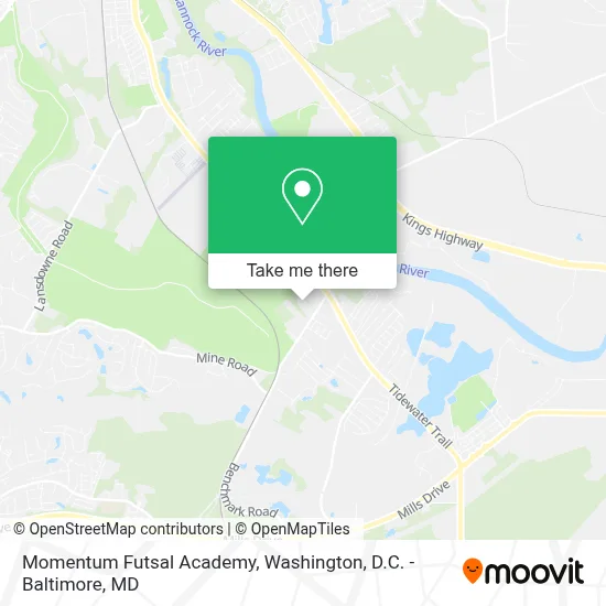 Momentum Futsal Academy map