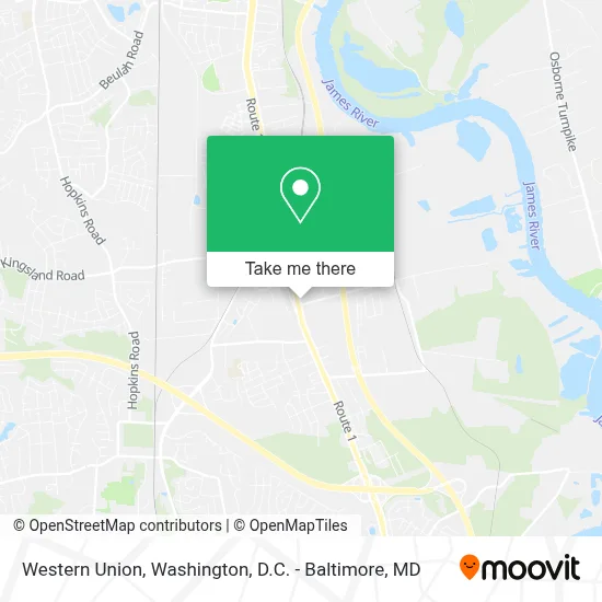 Western Union map