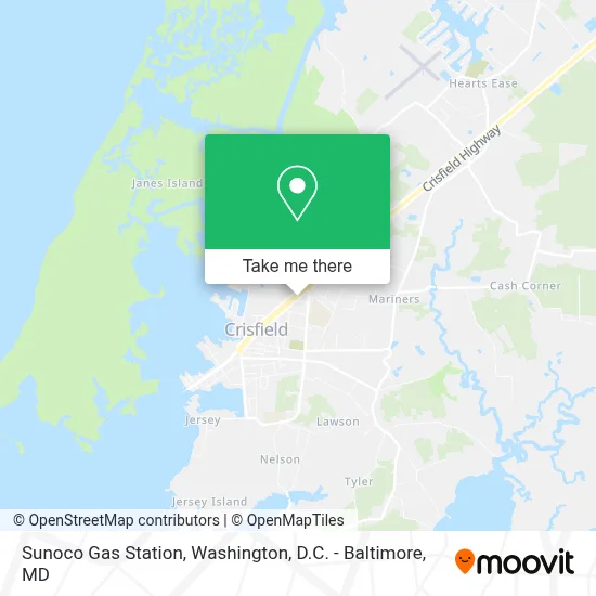 Sunoco Gas Station map