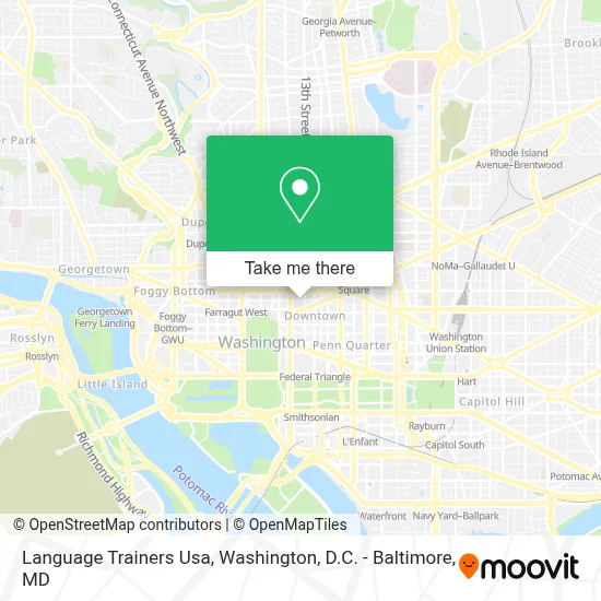 Language Trainers Usa map