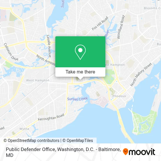Public Defender Office map