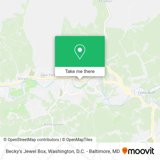 Becky's Jewel Box map