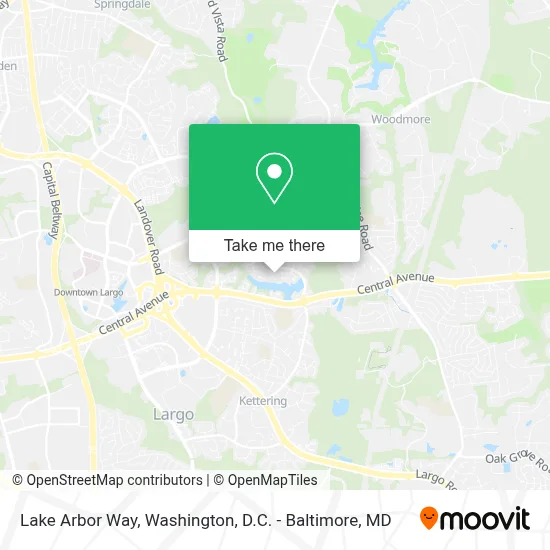 Lake Arbor Way map