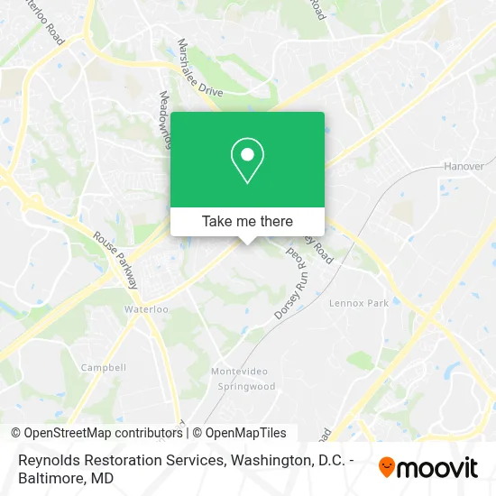 Reynolds Restoration Services map