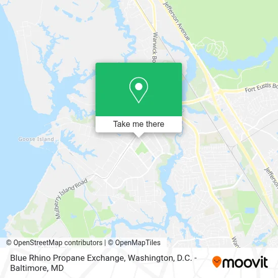 Blue Rhino Propane Exchange map
