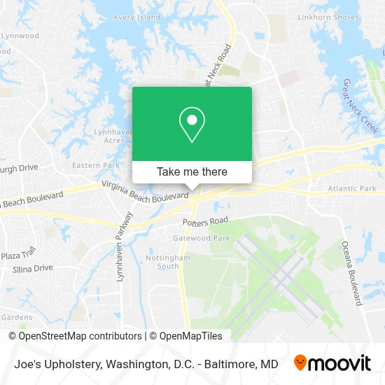 Joe's Upholstery map