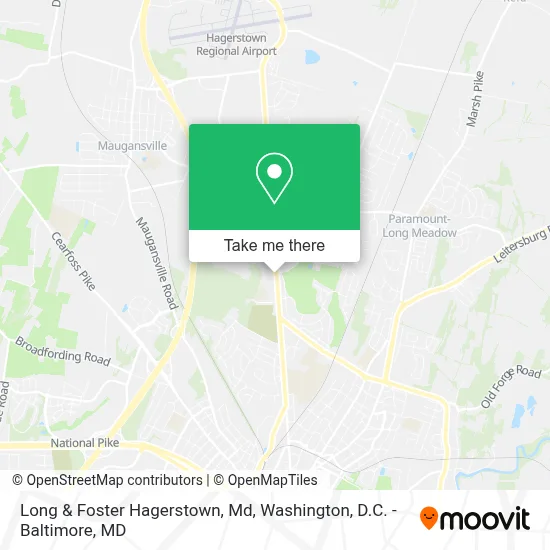 Long & Foster Hagerstown, Md map