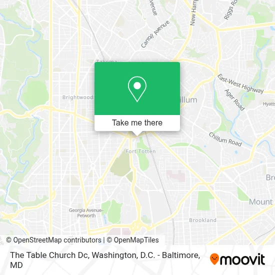 The Table Church Dc map