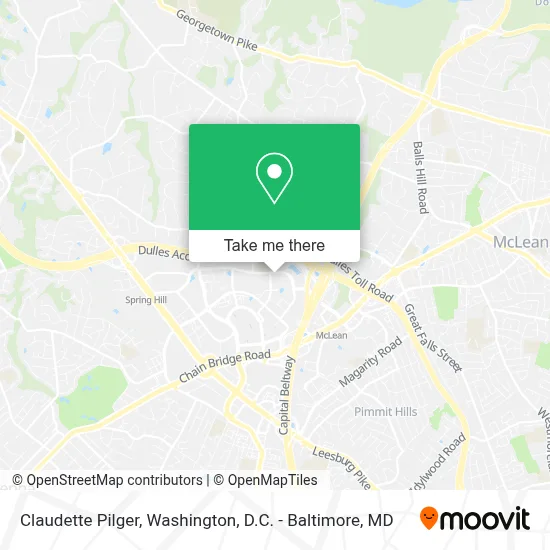 Claudette Pilger map