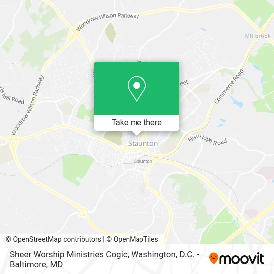 Sheer Worship Ministries Cogic map