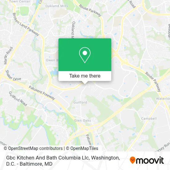 Gbc Kitchen And Bath Columbia Llc map