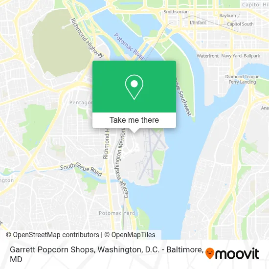 Garrett Popcorn Shops map