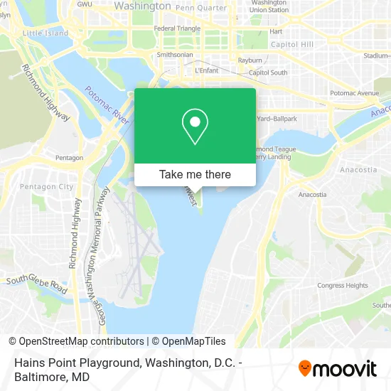 Hains Point Playground map