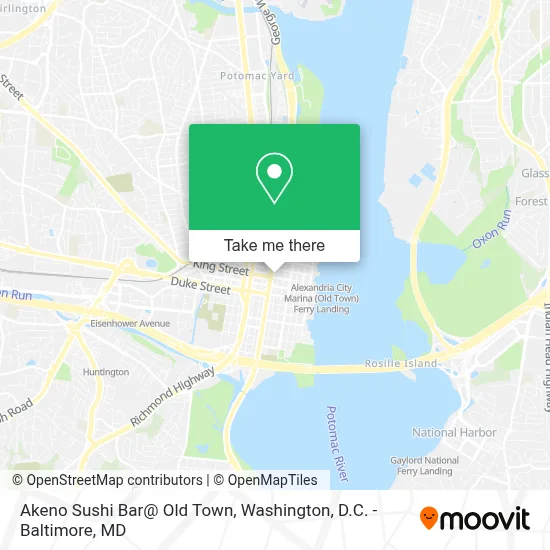 Akeno Sushi Bar@ Old Town map