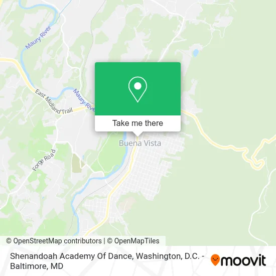Shenandoah Academy Of Dance map