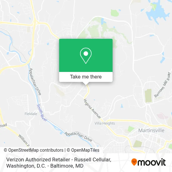 Verizon Authorized Retailer - Russell Cellular map