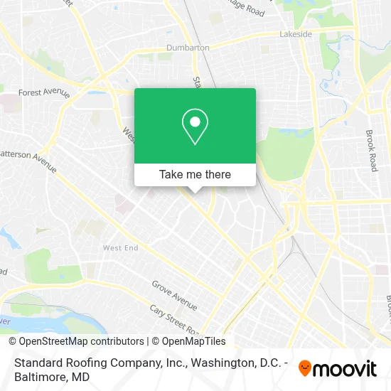 Standard Roofing Company, Inc. map