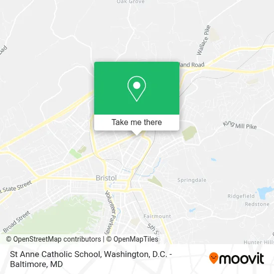 St Anne Catholic School map