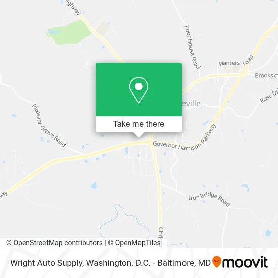 Wright Auto Supply map