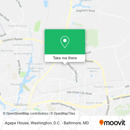 Agape House map