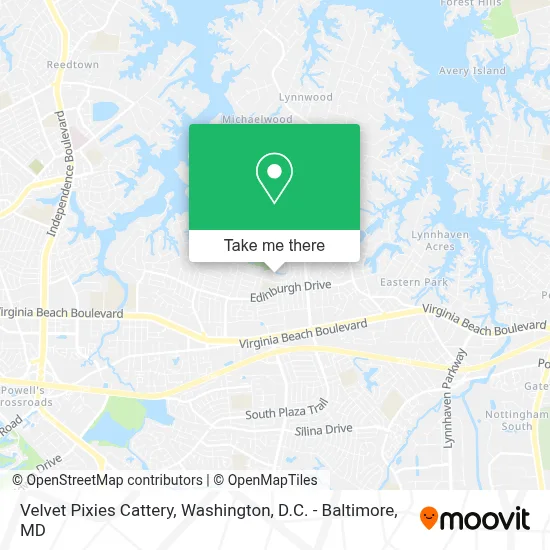 Velvet Pixies Cattery map