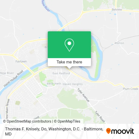 Thomas F. Knisely, Do map