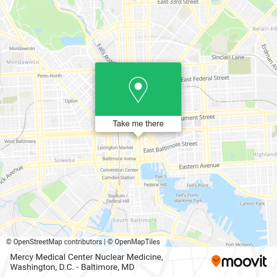 Mercy Medical Center Nuclear Medicine map